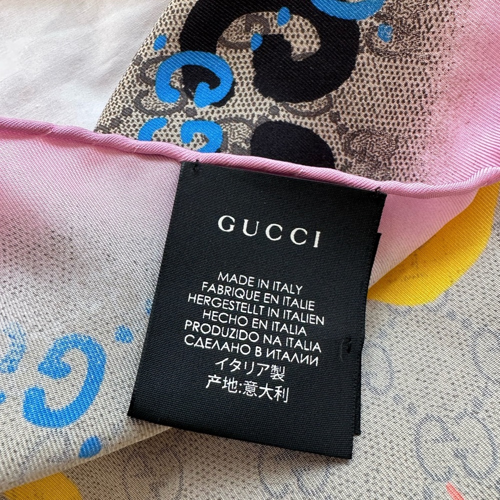 Gucci Pink and Brown Scarf - Picture 9 of 12